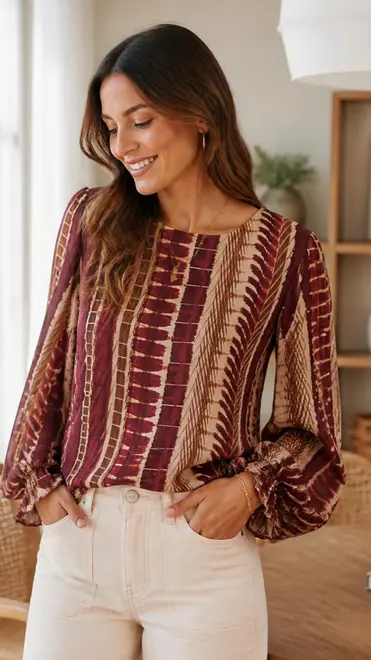 Garde-robe - Blouse - Bordeaux