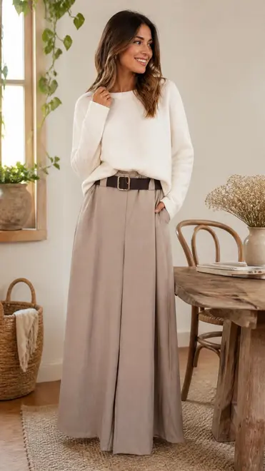 Garde-robe - Lange Broek - Beige