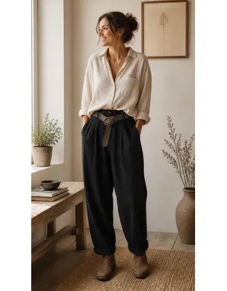 Garde-robe - Lange Broek - Marine