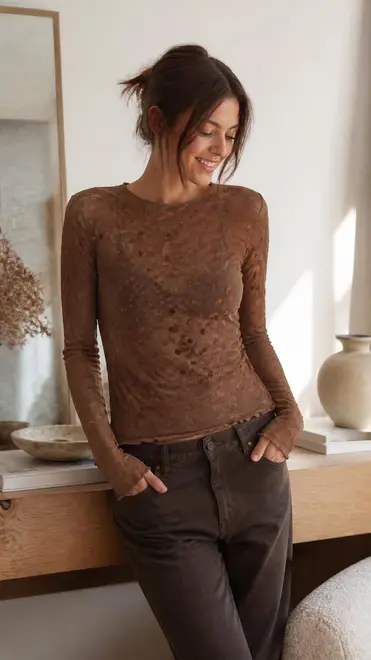 Garde-robe - Top - Bruin