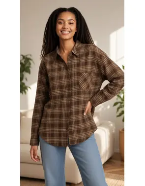 Garde-robe - Blouse - Donker bruin