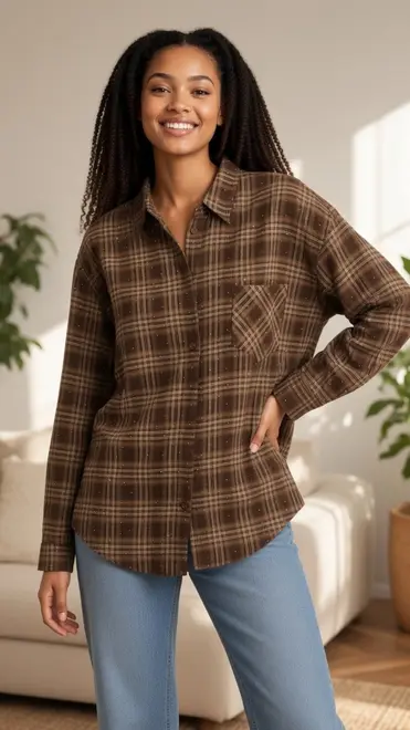 Garde-robe - Blouse - Donker bruin