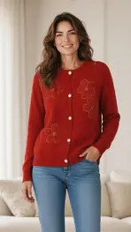 Garde-robe - Gilet - Rood