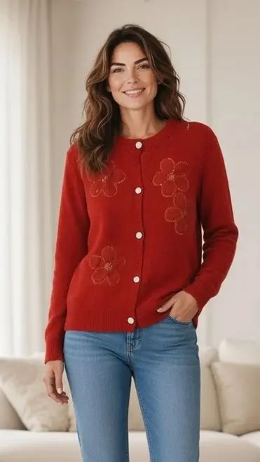 Garde-robe - Gilet - Rood