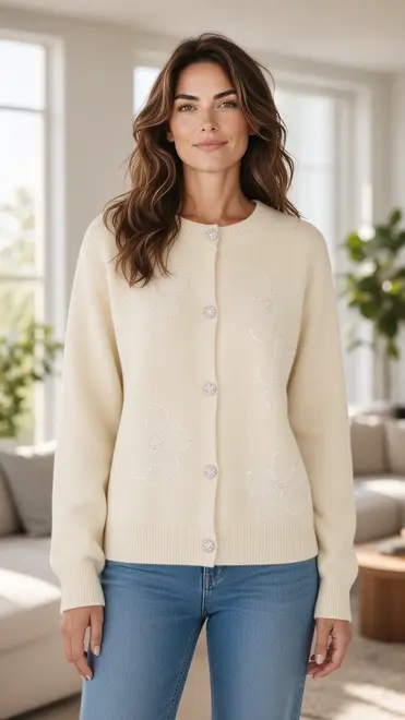 Garde-robe - Gilet - Ecru