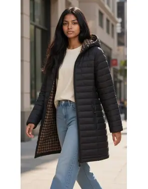 Garde-robe - Jas - Zwart-taupe