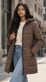 Garde-robe - Jas - Zwart-taupe