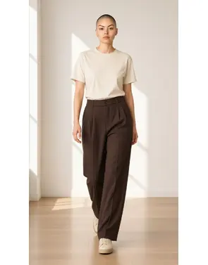Garde-robe - Lange Broek - Donker bruin