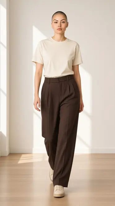 Garde-robe - Lange Broek - Donker bruin