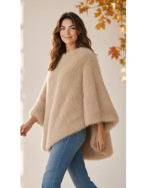 Garde-robe - Poncho - Ecru