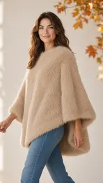 Garde-robe - Poncho - Ecru