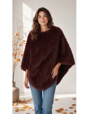 Garde-robe - Poncho - Bordeaux