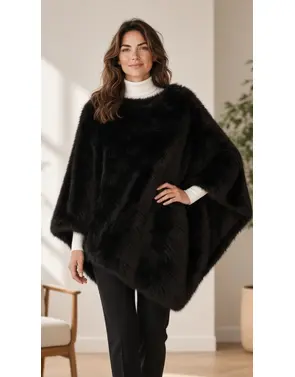 Garde-robe - Poncho - Zwart