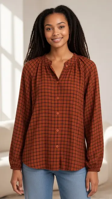 Garde-robe - Blouse - Donker oranje