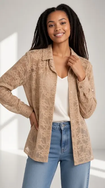 Garde-robe - Blouse - Camel