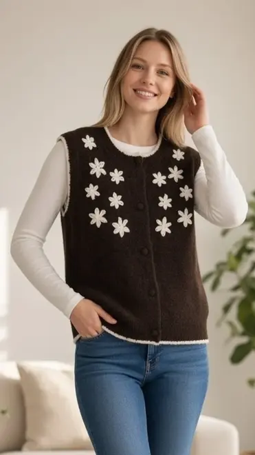 Garde-robe - Debardeur - Donker bruin