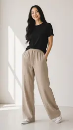Garde-robe - Lange Broek - Beige