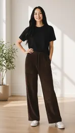 Garde-robe - Lange Broek - Donker bruin