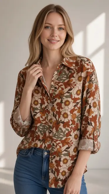 Garde-robe - Blouse - Donker oranje