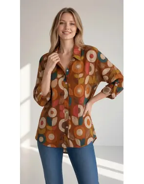 Garde-robe - Blouse - Donker oranje