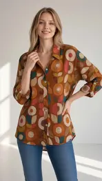Garde-robe - Blouse - Donker oranje