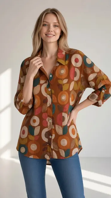 Garde-robe - Blouse - Donker oranje