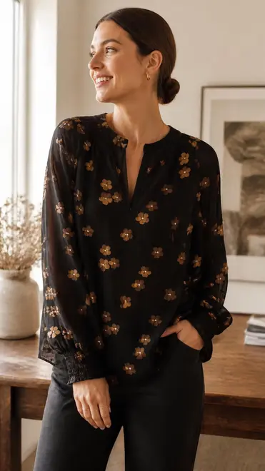 Garde-robe - Blouse - Zwart