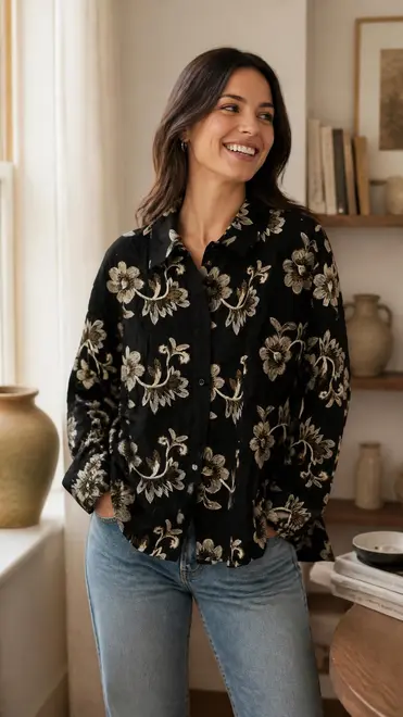 Garde-robe - Blouse - Zwart