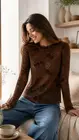 Garde-robe - Blouse - Donker bruin