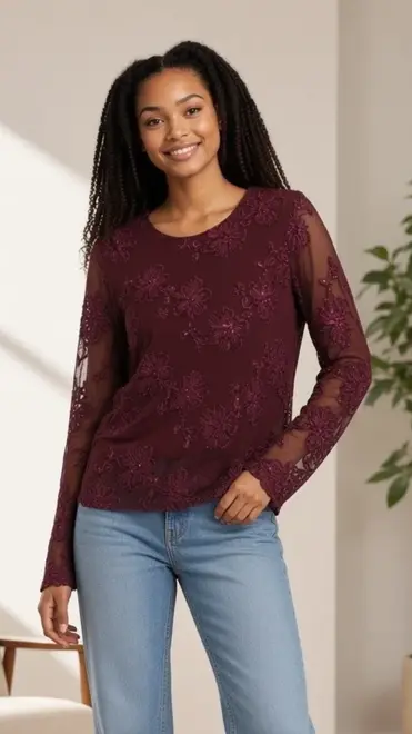 Garde-robe - Top - Bordeaux