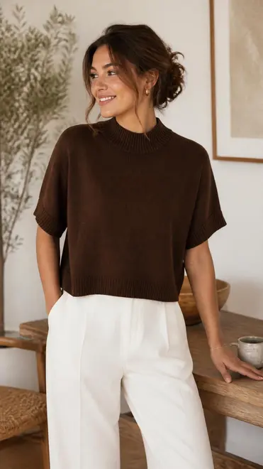 Garde-robe - Pull - Donker bruin