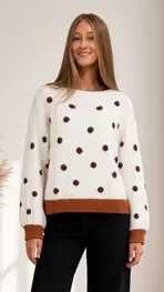 Amelie &amp; Amelie - Pull - Donker oranje
