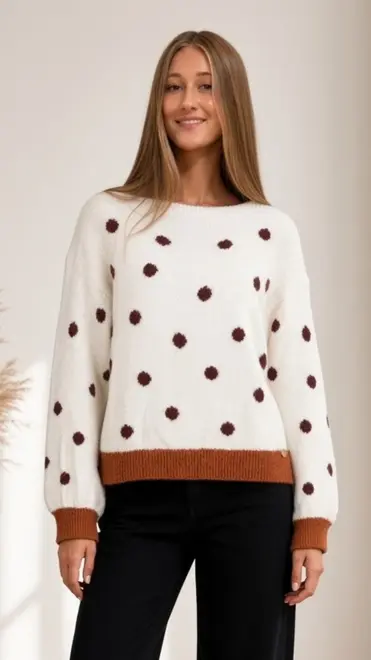 Amelie &amp; Amelie - Pull - Donker oranje