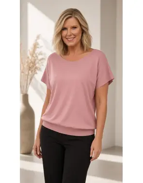 Amelie &amp; Amelie - T-shirt - Oud roze