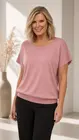 Amelie & Amelie - T-shirt - Oud roze