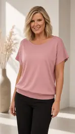 Amelie &amp; Amelie - T-shirt - Oud roze