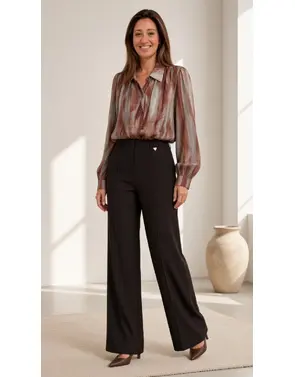Amelie &amp; Amelie - Lange Broek - Donker bruin