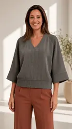 Amelie &amp; Amelie - Pull - Donker bruin