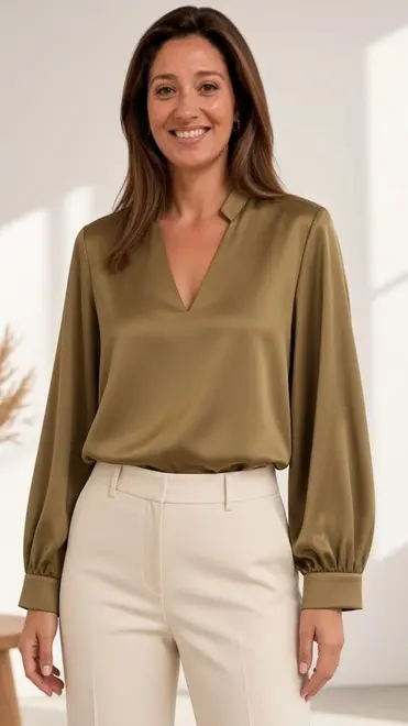Amelie &amp; Amelie - Blouse - Kaki