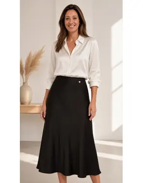 Amelie &amp; Amelie - Lange Rok - Zwart