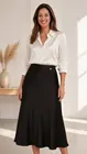 Amelie & Amelie - Lange Rok - Zwart