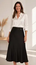 Amelie &amp; Amelie - Lange Rok - Zwart