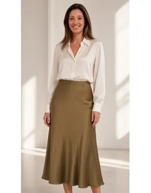 Amelie &amp; Amelie - Lange Rok - Kaki