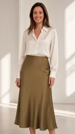 Amelie &amp; Amelie - Lange Rok - Kaki