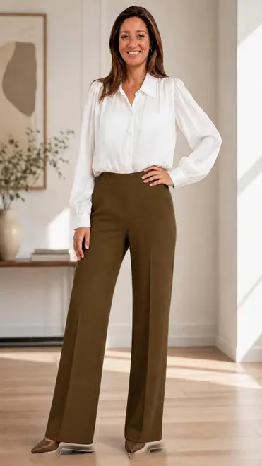 Amelie &amp; Amelie - Lange Broek - Kaki