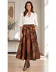 Amelie &amp; Amelie - Halflange Rok - Bruin