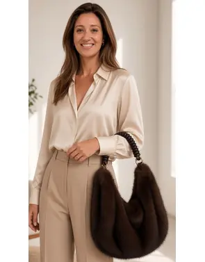 Garde-robe - Blouse - Donker bruin
