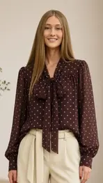 Garde-robe - Blouse - Donker bruin