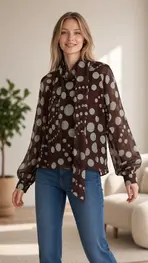 Garde-robe - Blouse - Donker bruin