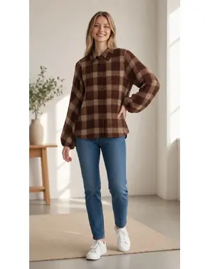 Garde-robe - Blouse - Donker bruin
